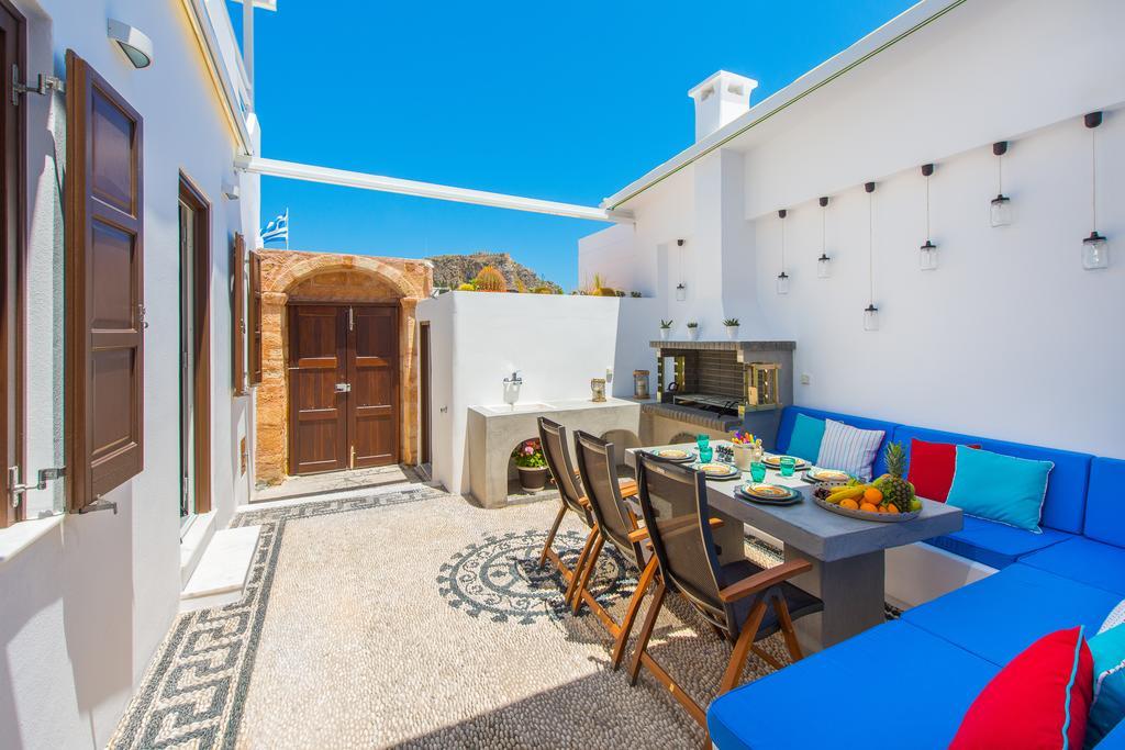 Lindos Allure Villa With Jacuzzi And Acropolis View!!! Стая снимка