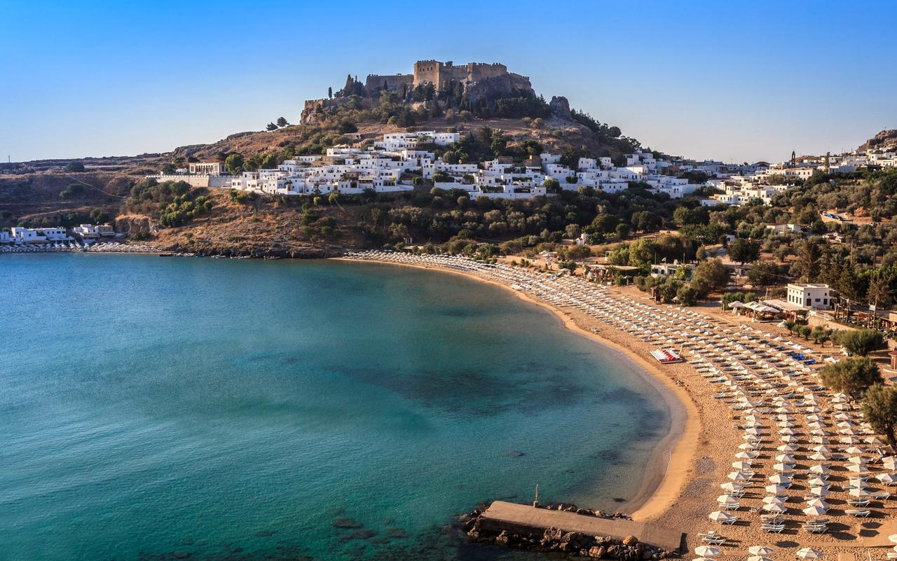 Lindos Allure Villa With Jacuzzi And Acropolis View!!! Екстериор снимка